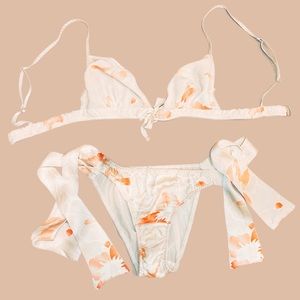 Victoria’s Secret 100% Silk bikini & bra set